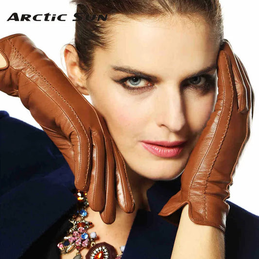 Elegant Women’s Genuine Lambskin Gloves